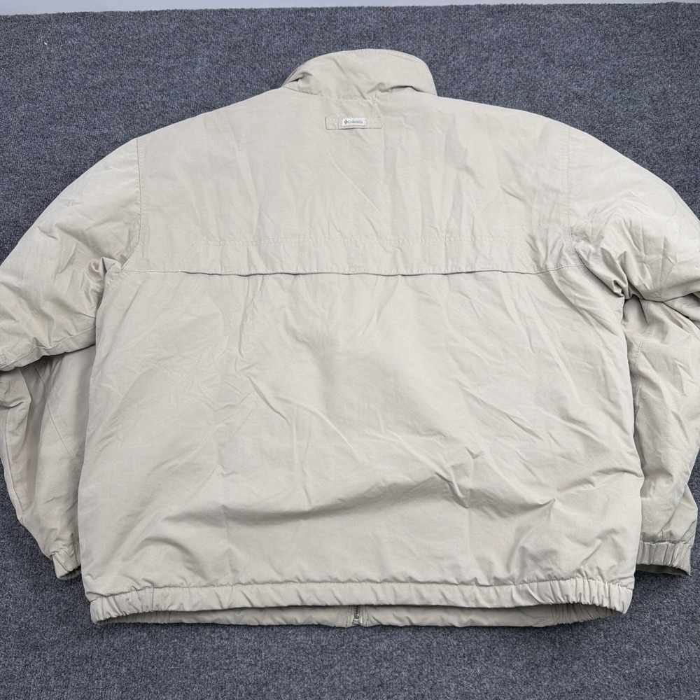 Columbia Sportswear Jacket Mens XL Beige Tan Full Zip Warm Gorpcore Outdoor - Picture 5 of 9